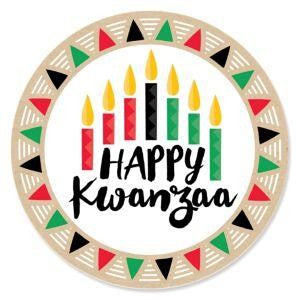 Big Dot of Happiness - Happy Kwanzaa - Square Favor Gift Boxes - African Heritage Holiday Bow Boxes - Set of 12