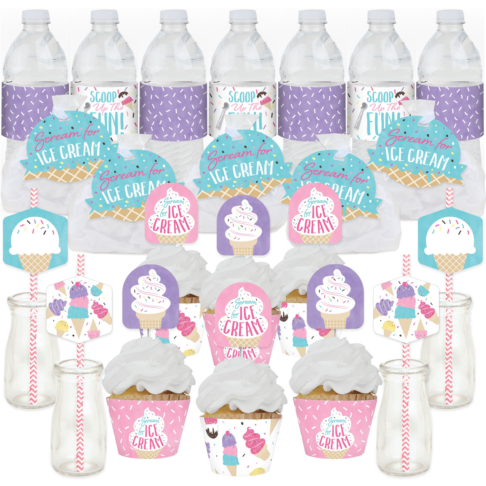 Ice Cream Party Favors I Ice Cream Birthday Party I Kids Birthday Party Favor I retailer Ice Cream I Cupcake Mix I Baking Mix I Favor Box