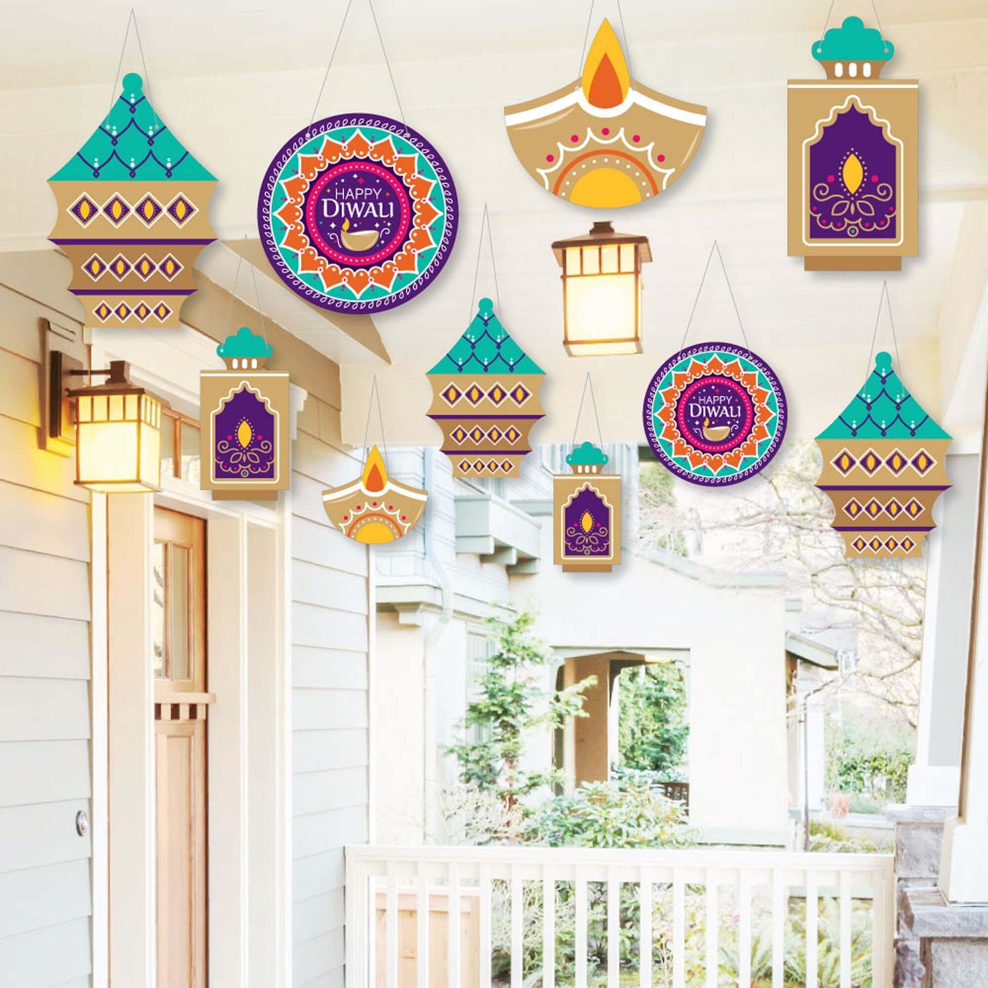 Big Dot of Happiness Hanging Mardi Gras - Outdoor Hanging Decor