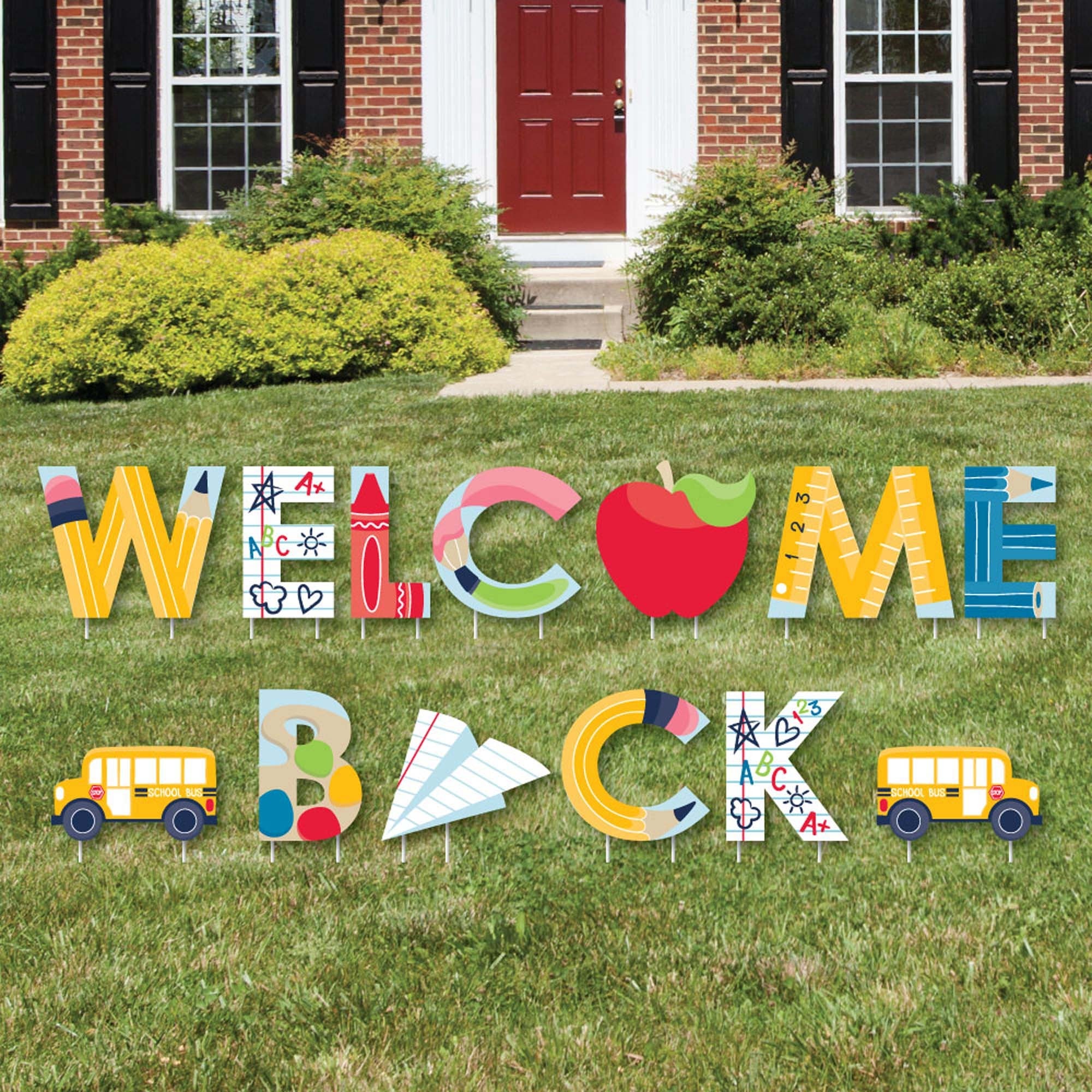 Yard Card Lawn Decor: Welcome Back to School buy Rules RA712