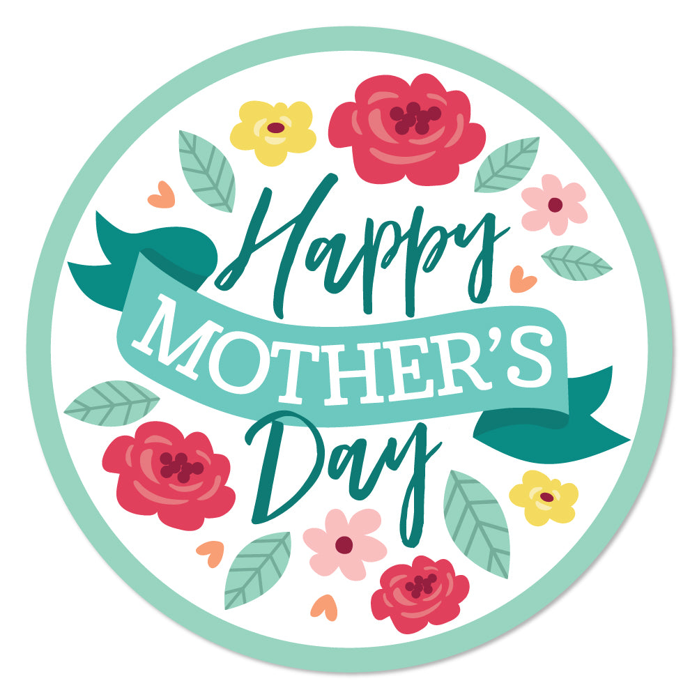 Colorful Floral Happy Mother's Day | BigDotOfHappiness.com – Big Dot of ...