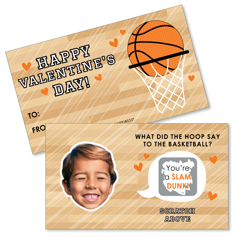 Basketball Valentines Day Classroom Exchange Scratch Off