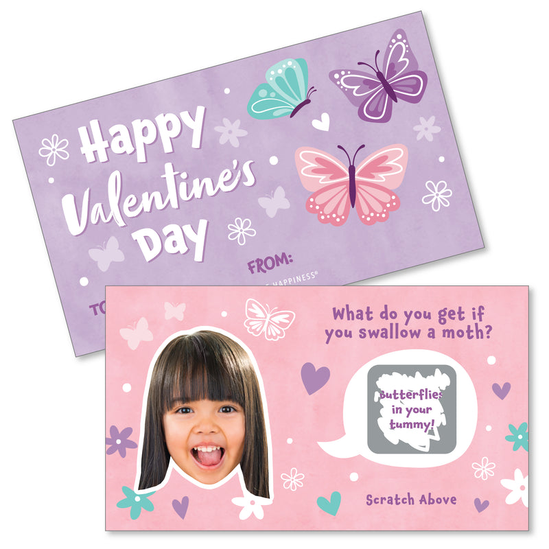 Butterfly Valentines Day Classroom Exchange Scratch Off