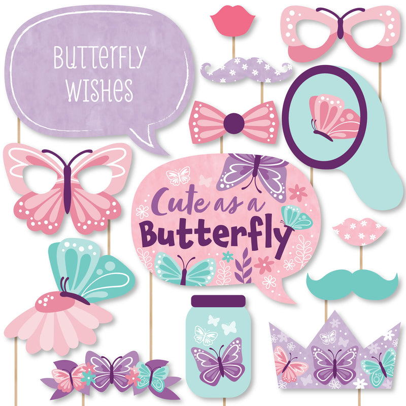 Beautiful Butterfly - Photo Props - 20 Ct