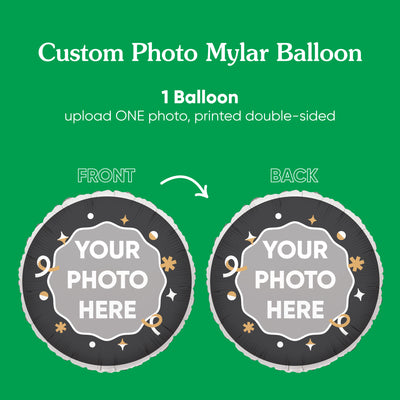 Big Dot of Happiness Personalized Photo Balloons, Birthday Balloons, Baby Shower Decorations, Bachelorette Party Decorations, Bridal Shower Ideas, Custom Double-Sided Mylar Balloon, 1 Piece