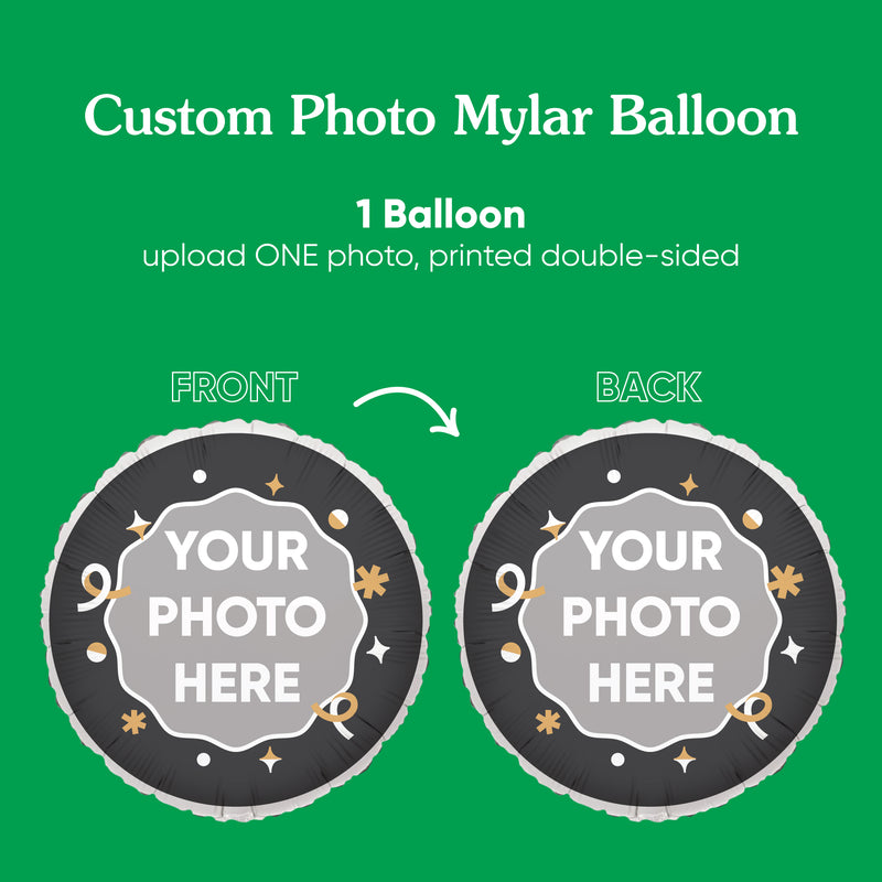 Big Dot of Happiness Personalized Photo Balloons, Birthday Balloons, Baby Shower Decorations, Bachelorette Party Decorations, Bridal Shower Ideas, Custom Double-Sided Mylar Balloon, 1 Piece