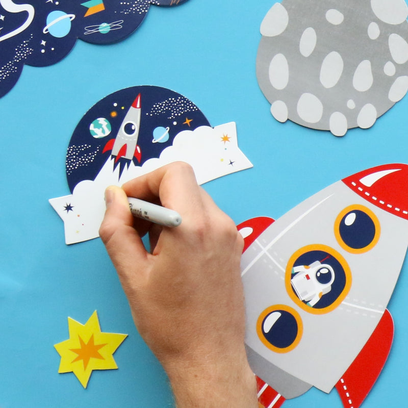 Outer Space Galaxy - School Bulletin Board Set - Classroom Decoration Kit