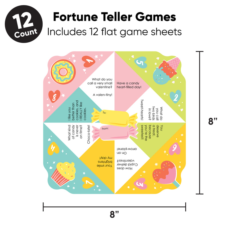 Bright Valentine Fortune Tellers - 12 Ct