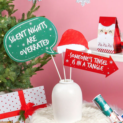 Funny Christmas - 10 Piece Christmas Photo Booth Props Kit