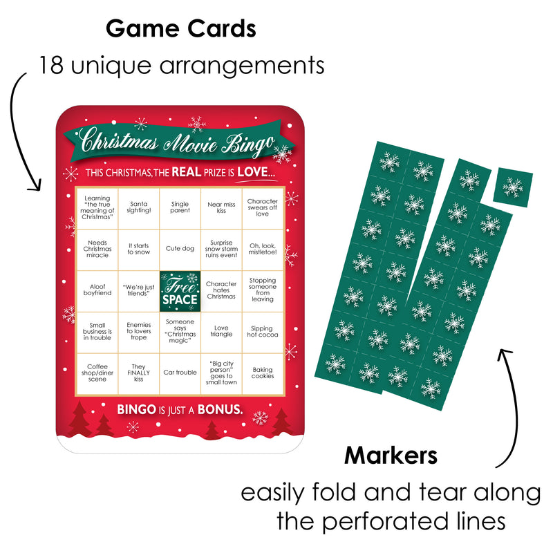 Christmas Movie Bingo Game - 18 Ct