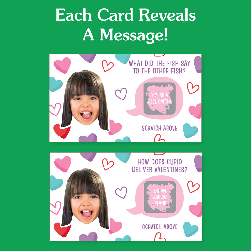 Colorful Hearts Valentines Day Classroom Exchange Scratch Off