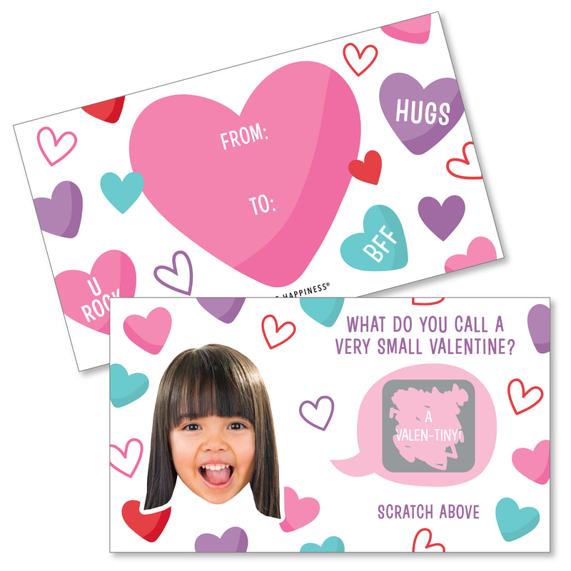 Colorful Hearts Valentines Day Classroom Exchange Scratch Off