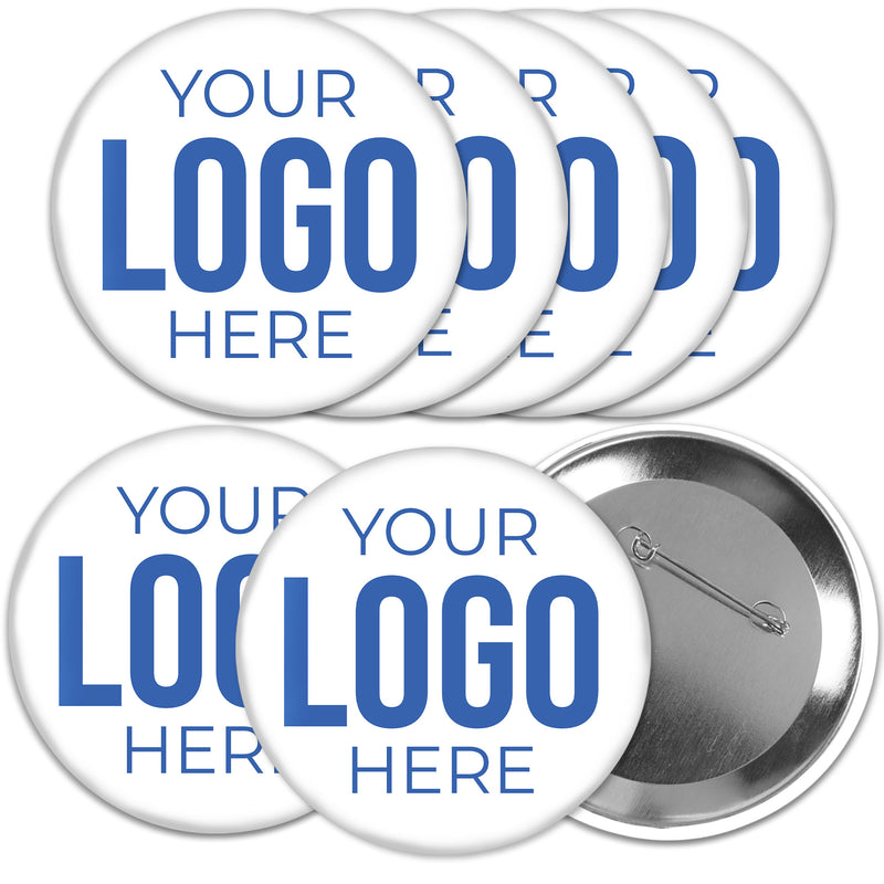 Custom Logo Pinback Buttons - 8 Ctu[,