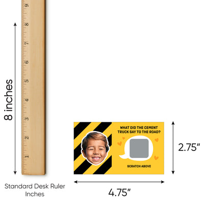 Construction Truck Valentines Day Classroom Exchange Scratch Off