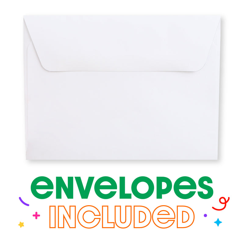 End Zone - Football - Shaped Thank You Cards - Baby Shower or Birthday Party Thank You Note Cards with Envelopes - Set of 12