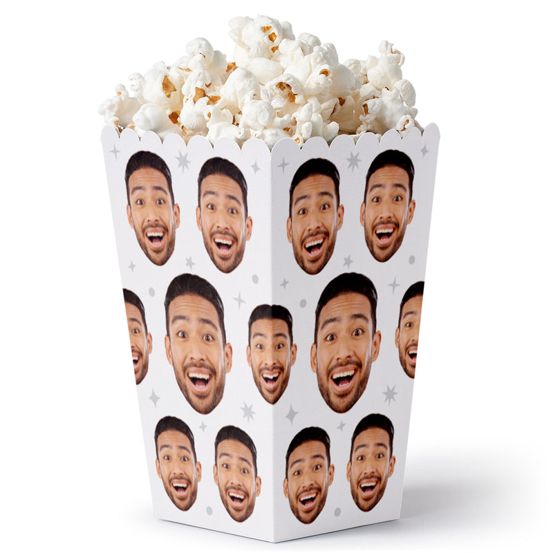 Custom Fun Face Popcorn Box - 12 Ct