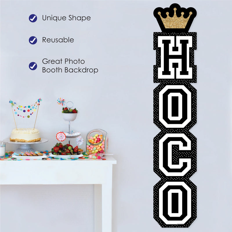 HOCO Dance - Homecoming Vertical Decoration - Shaped Banner