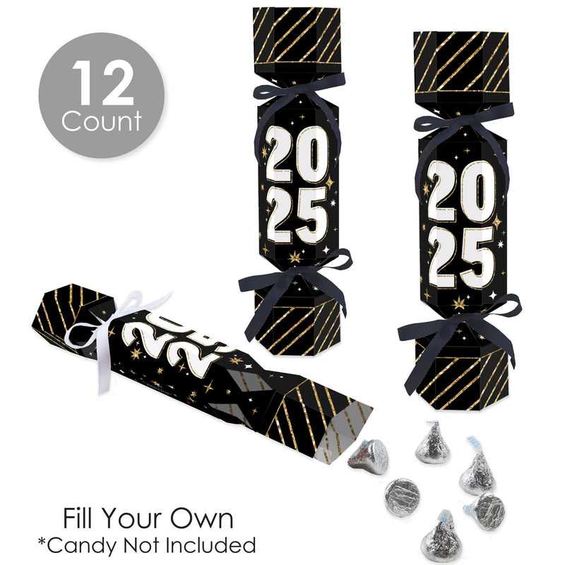 Hello New Year - No Snap 2025 NYE Party Table Favors - DIY Cracker Boxes - Set of 12