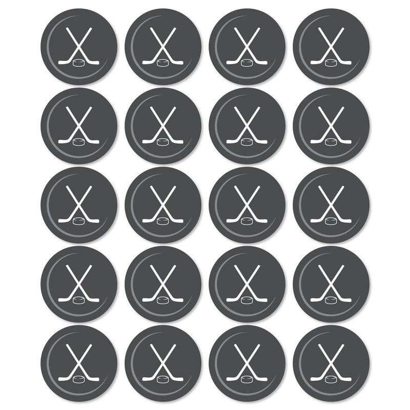 Shoots & Scores! - Hockey - Hockey Puck Decorations DIY Baby Shower or Birthday Large Party Essentials - Set of 20