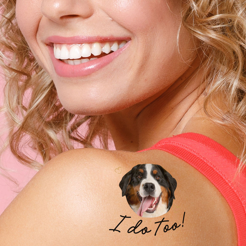 Custom I Do Too Wedding Temporary Tattoos - 12 Ct