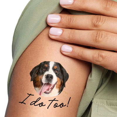 Custom I Do Too Wedding Temporary Tattoos - 12 Ct