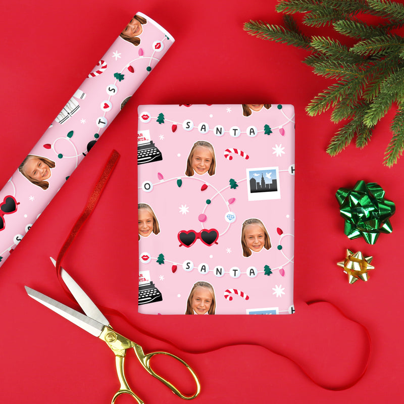 Custom Face Wrapping Paper - In My Christmas Era