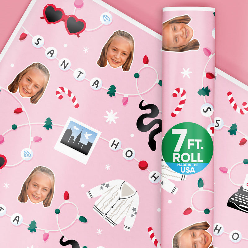 Custom Face Wrapping Paper - In My Christmas Era