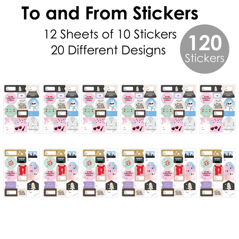 In My Christmas Era To and From Stickers - 12 Sheets