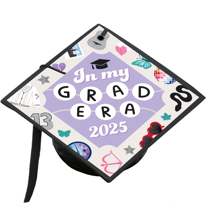 In My Grad Era - Graduation Cap Decorations Kit - Grad Cap Cover