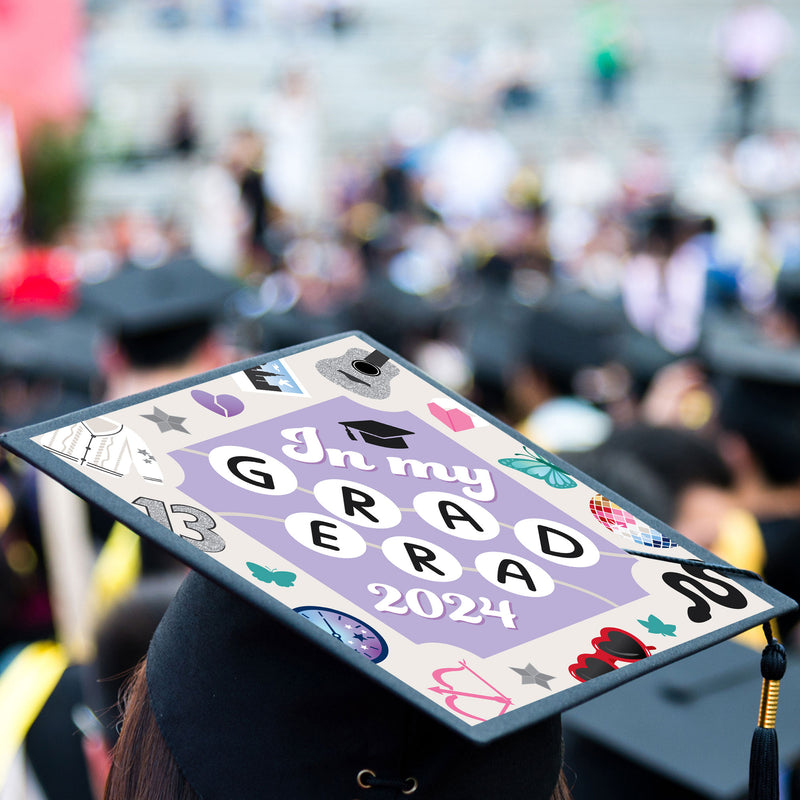 In My Grad Era - Graduation Cap Decorations Kit - Grad Cap Cover