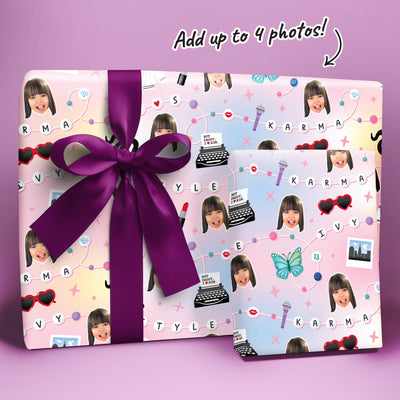 Custom Face Wrapping Paper - In My Party Era