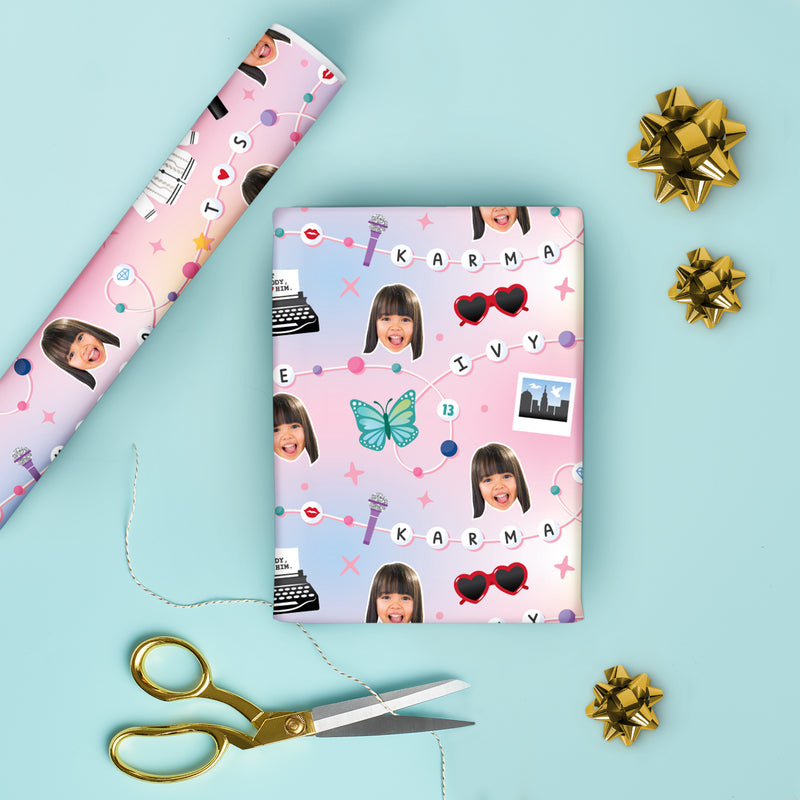 Custom Face Wrapping Paper - In My Party Era