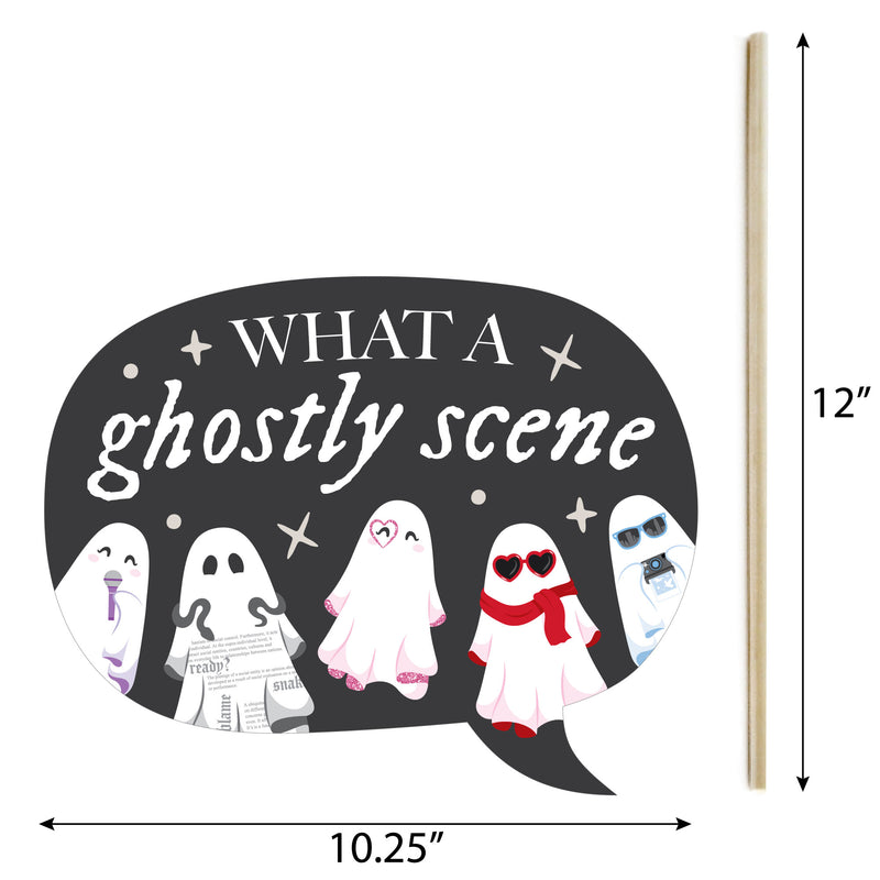 Funny In My Spooky Era - Ghost Concert Halloween Party Photo Booth Props Kit - 10 Piece