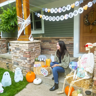 In My Spooky Era - Ghost Yard Sign Outdoor Lawn Decorations - Ghost Concert Halloween Party Yard Signs