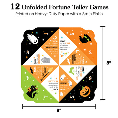 Jack-O'-Lantern Halloween Fortune Tellers - 12 Ct