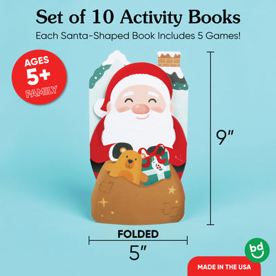 Santa Activity Books - 10 Ct