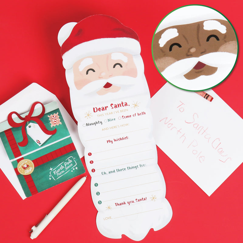 Letters to Santa Kit, Christmas Wish List, Kids Santa Claus Letter, Letter from Santa, 2 Envelopes,1 Letter to Santa, 1 Letter from Santa