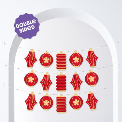 Lunar New Year Garland Banner - 15 Pc