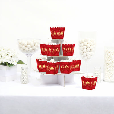 Lunar New Year - Party Mini Favor Boxes - 2025 Year of the Snake Treat Candy Boxes - Set of 12