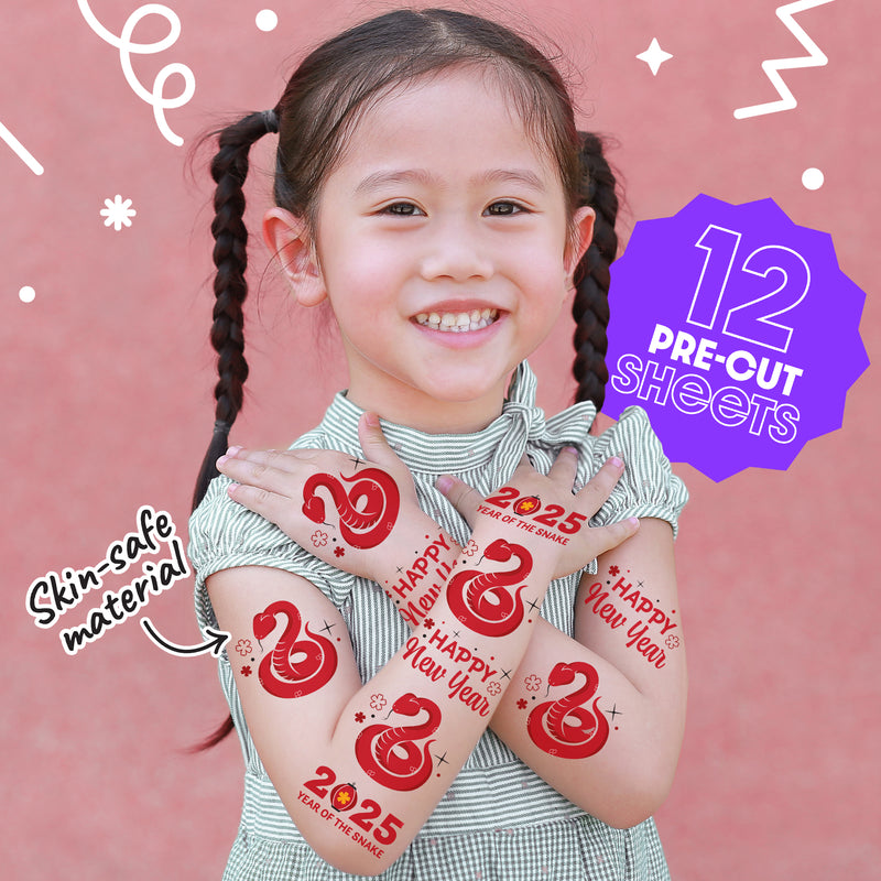 Lunar New Year Temporary Tattoos -  36 Ct