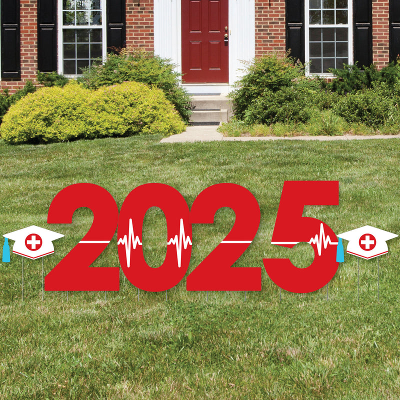 Nurse Graduation - 2025 Yard Sign Outdoor Lawn Decorations - Medical Nursing Graduation Party Yard Signs - 2025