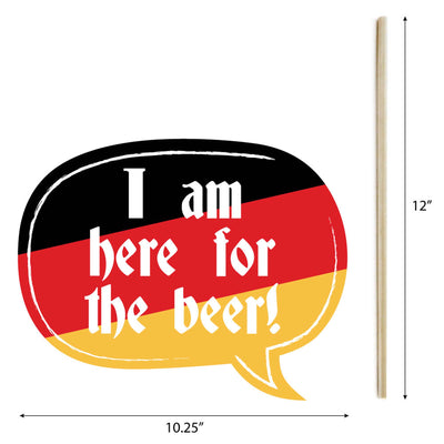 Oktoberfest - Beer Festival Photo Booth Props Kit - 20 Count