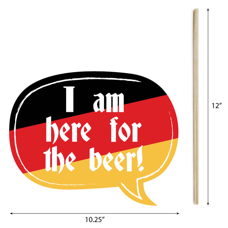 Oktoberfest - Beer Festival Photo Booth Props Kit - 20 Count