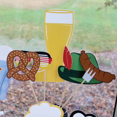 Oktoberfest - Beer Festival Photo Booth Props Kit - 20 Count