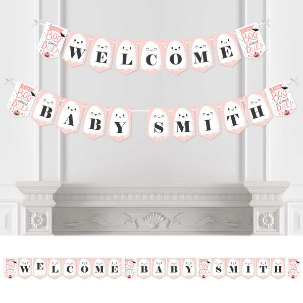 Personalised baby fashion shower banner