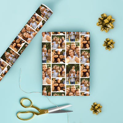 Custom Photo Wrapping Paper - Collage