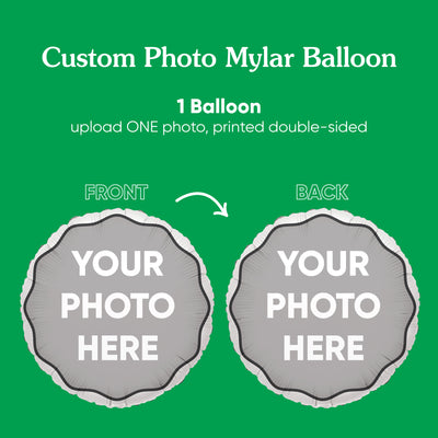 Big Dot of Happiness Personalized Photo Balloons, Personalized Birthday Balloons, Baby Shower Decorations, Bachelorette Party Decorations, Bridal Shower Ideas, Custom Double-Sided Mylar Balloon, 1 Piece