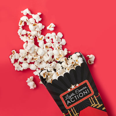 Red Carpet Hollywood - Movie Night Party Favor Popcorn Treat Boxes - Set of 12