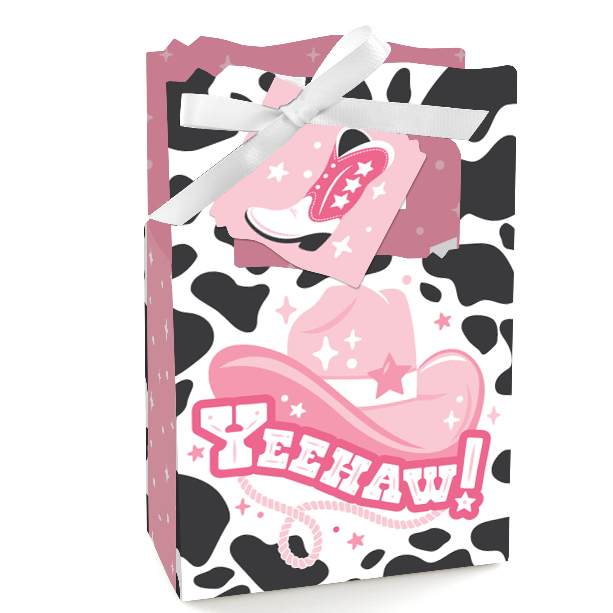 Rodeo Cowgirl - Pink Western Party Favor Boxes - Set of 12 ...