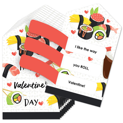  Big Dot of Happiness Let's Go Fishing - Fish Cards for Kids -  Happy Valentine's Day Pull Tabs - Set of 12 : Health & Household